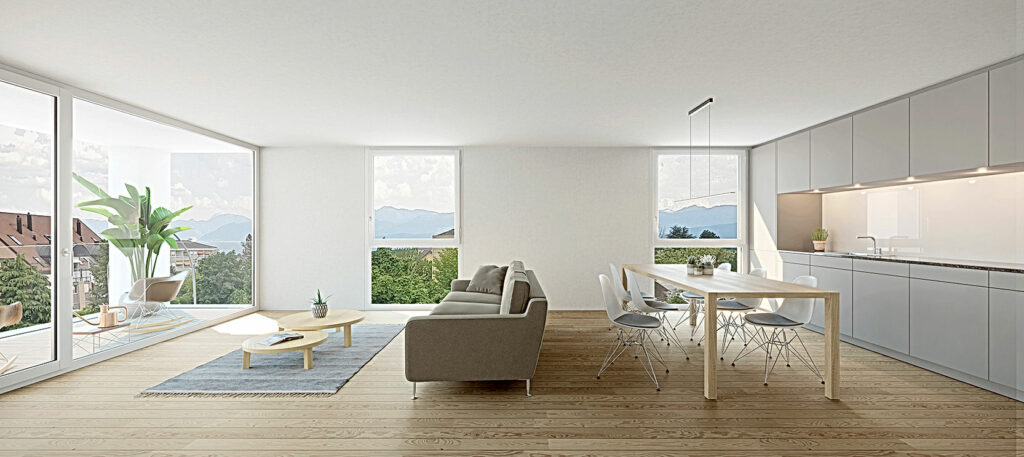Appartements, bureaux, commerces, Gland