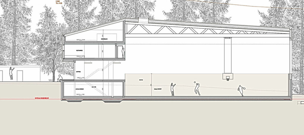Salle de sports triple, Schwarzsee